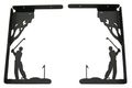 Male Golfer Shelf Brackets Set Of 2 