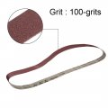 Uxcell 1 X 42 100 Grit Sanding Belt Aluminum Oxide Sandpaper Belts For Portable Strip Sander Wood Finishing Metal Drywall