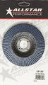 Allstar Performance All12122 Flap Disc 80 Grit4-1 2in With 7 8in Arbor 