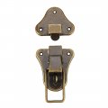 Uxcell Box Latch 95mm X 52mm Bronze Suitcase Chest Hasp Catch W Screws 3 Sets