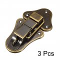 Uxcell Box Latch 95mm X 52mm Bronze Suitcase Chest Hasp Catch W Screws 3 Sets