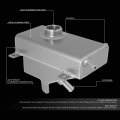 Aluminum Radiator Coolant Expansion Overflow Tank Reservoir Compatible With Ford Mustang 3 7l V6 5 0l V8 2011-2014
