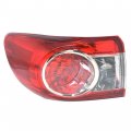 Waltyotur Replacement For 2011-2013 Corolla Tail Lights Lamps Driver Left Side Red Clear Light