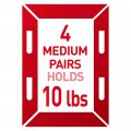 Command Medium Picture Hanging Strips Damage Free Hangers No Tools Wall For Living Spaces 16 Black Adhesive Strip Pairs 32