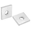 10pcs M4x12mmx2mm Square Nuts Carbon Steel Zinc Plated Coarse Thread Fasteners For Home Repairs And Professional Engineering 