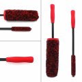 Httmt- Care Tools Equipment Red Brush Car Wheel Wash Tire Soft Bristle Tyre Rim Detail Cleaning Tool Set