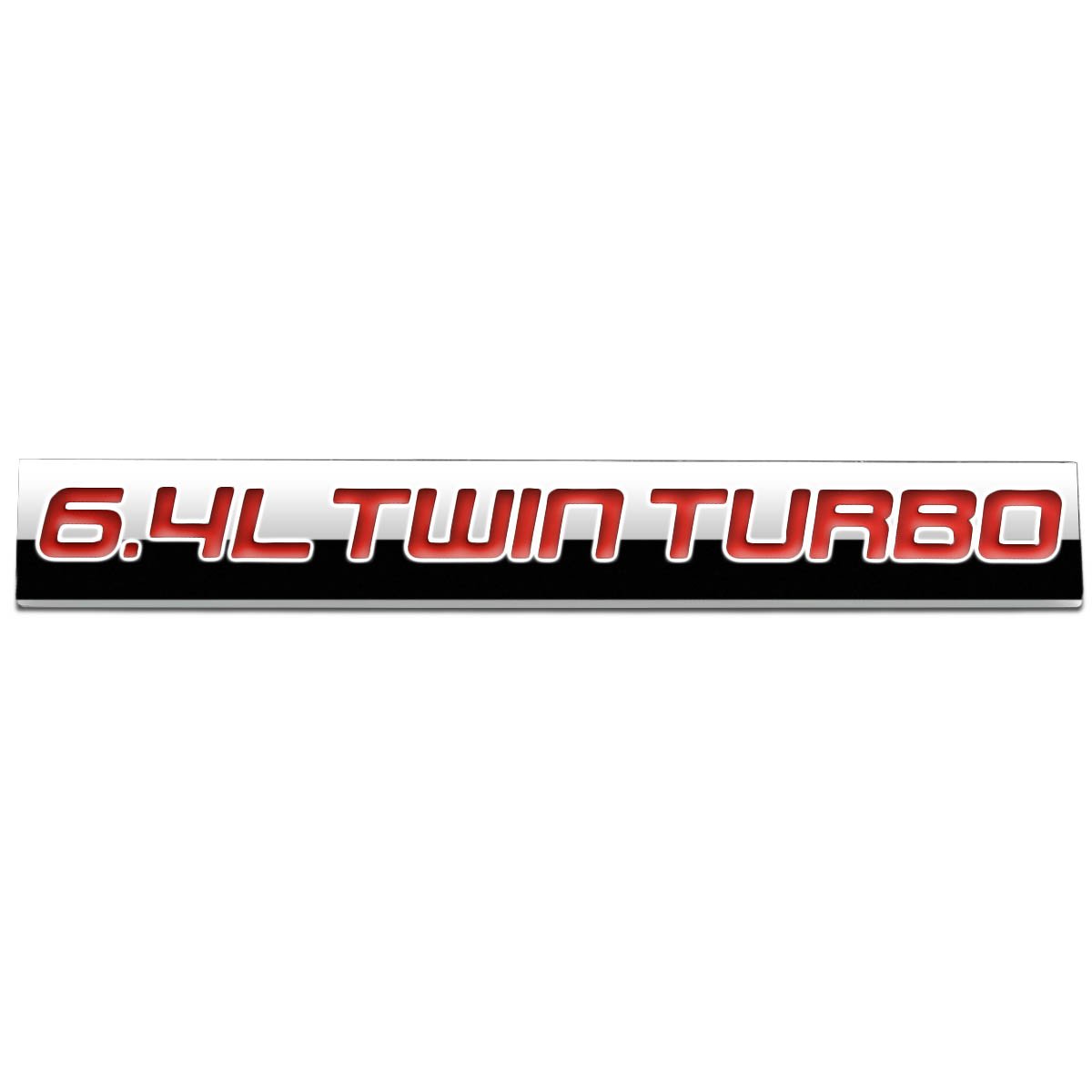 Red Letter 6 4l Twin Turbo Logo Metal Decal Emblem