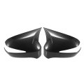 Mirror Cover Cap Overlay For Honda Civic 8th Gen 2006 2007 2008 2009 2010 2011 Black Carbon Fiber Pattern Fits Models With Turn 