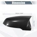X Autohaux 1 Pair Car Rear View Driver Passenger Side Mirror Cover Cap Replacement Black Carbon Fiber Pattern For Bmw X1 F48 2