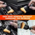 Car Interior Detailing Brush Soft Synthetic Hair Cleaning Tool For Vehicle Dashboard Air Conditioner Vents And Leather Curved