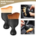 Car Interior Detailing Brush Soft Synthetic Hair Cleaning Tool For Vehicle Dashboard Air Conditioner Vents And Leather Curved