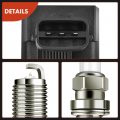 A-premium Set Of 6 Ignition Coil Pack And Iridium Spark Plugs Compatible With Infiniti Q50 2016-2021 3 0l