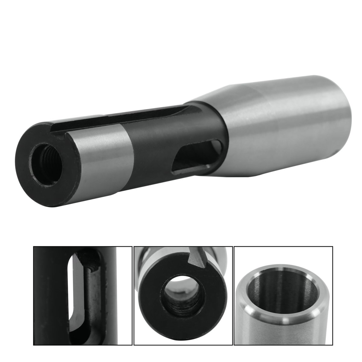 R8 Shank To 3mt Sleeve Taper Drill Chuck Precision Tool Steel Set For Machine Spindles