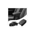 Center Console Cover For 2018-2026 Jeep Wrangler Jl Gladiator Jt Accessories Leather Armrest Cushion With Storage Pockets 