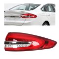 Hecasa Tail Light For 2017-2019d Fusion Outer Taillight Rear Brake Lamp Red Lens Yellow Turn Signal Passenger Right Side Rh 