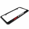 Ipick Image For Chevrolet Corvette C8 Z06 Real Black Forged Carbon Fiber License Plate Frame