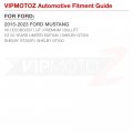 Vipmotoz Full White Led Chrome Housing Rear Side Marker Light Parking Lamp For 2015-2023 Ford Mustang S550 Driver Passenger