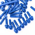 Autobahn88 Motorcycle Engine Bolt Dress-up Kit Compatible With Suzuki Tl1000s 1997-2001 Blue Set Of 35