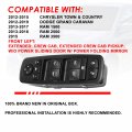 Auto Dynasty Driver Side Master Power Window Control Switch Compatible With Dodge Grand Caravan Ram 1500 2500 3500 Folding