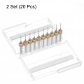 Uxcell Pcb Drill Bits 0 8mm Tungsten Carbide Rotary Tool Jewelry Cnc Engraving Print Circuit Board Micro 1 8 Inch Shank 2 Set