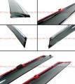 Cuztom Tuning Premium Smoke Tinted Window Visor Rain Guard With Clips And Chrome Trim Compatible 2015-2019 Hyundai Sonata Sedan