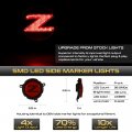 Vipmotoz Full Led Strip Side Marker Lights Fender Parking Lamps Compatible With 2003-2008 Bmw Z4 E85 E86 Convertible Chrome