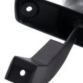 Ford Bronco F-150 1992-1997 Door Mirror Passenger Side Manual Foldaway Black With Chrome Cover Paddle Design Non-heated 