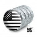Subdued American Usa Flag Black White Military Tactical Tire Rim Wheel Aluminum Valve Stem Caps