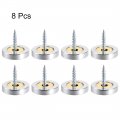 Uxcell Mirror Screws Decorative Cap Cover Nails Polished Stainless Steel 25mm 8pcs