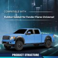 Fender Flare Edge Trim 18 Feet Epdm Rubber Seal For Car And Truck Wheel Wells Gasket Universal Bonds W Automotive-grade