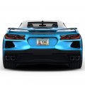 Ipick Image For Chevrolet Corvette C8 Z06 In 3d On Silver Real 3k Carbon Fiber Finish Abs Plastic License Plate Frame