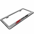 Ipick Image For Chevrolet Corvette C8 Z06 In 3d On Silver Real 3k Carbon Fiber Finish Abs Plastic License Plate Frame