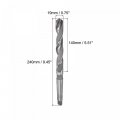 Uxcell 19mm High-speed Steel Twist Bit Extra Long Drill With Mt2 Morse Taper Shank 240mm Overall Length