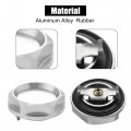 X Autohaux Silver Tone Aluminum Alloy Car Gas Engine Oil Filler Cap Plug Cover Replacement For Mitsubishi Outlander Lancer