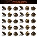 Mromax 35pcs 0 98 Head Dia Iron Upholstery Nails Tacks Antique Metal Round Thumb Push Pins For Furniture Decoration Chair