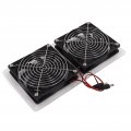 Solar Panel Fan Kit Waterproof Portable Exhat For Outdoor 100w 12v Double Family Single