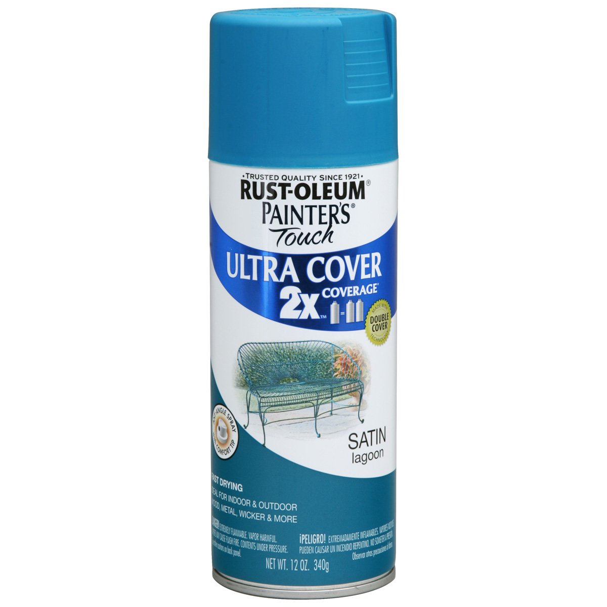 Rust-oleum 257461 Painters Touch 2x Spray 12-ounce Satin Lagoon