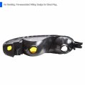 Spec-d Tuning Black Bumper Lights Compatible With 2000-2006 Gmc Sierra Yukon Xl 1500 Left Right Pair Lamp Assemblies
