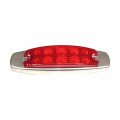 Fortpro Red Clearance Marker Led Light With 10 Leds And Lens F235136 