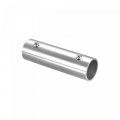 Uxcell Rail Pipe Fitting 2-way 100mm Length 304 Stainless Steel Straight Connector Polishing For 25mm 1 Od Handrail Railing