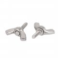 Uxcella M3 X 10mm Thread 304 Stainless Steel Wing Bolt Butterfly Screw Silver Tone 5pcs