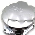 Httmt Motorcycle Engine Stator Cover Compatible With Yamah Yzf-r6 2006-2014 Chrome Left R6 Logo