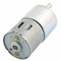 Uxcell High Torque Low Speed Solder Cylindrical Reduction Gear Box Motor Dc 24v 20rpm