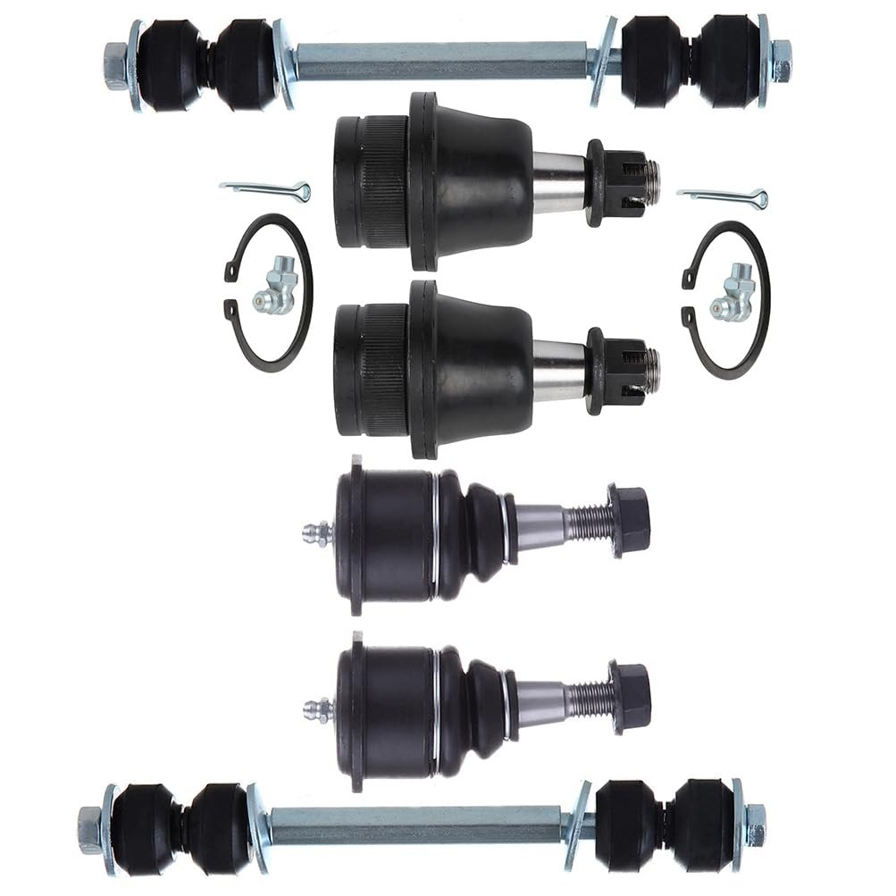 Front Ball Joint And Sway Bar End Link Kit K6540 K6541 K8848 For 2003 2008 Chevrolet Express 1500 2005 2500 Silverado Gmc