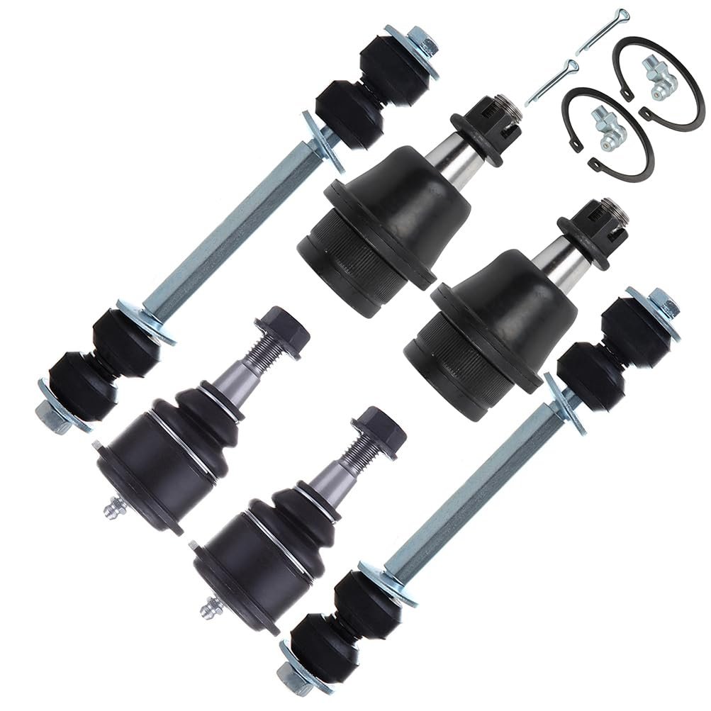 Front Ball Joint And Sway Bar End Link Kit K6540 K6541 K8848 For 2003 2008 Chevrolet Express 1500 2005 2500 Silverado Gmc