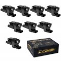 Set Of 8 Round Ignition Coil Pack For 5 3 V8 Chevy Silverado Suburban Tahoe Avalanche Gmc Yukon Sierra Canyon Savana 2007 2008 