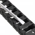 Uxcell Drag Chain Cable Carrier Open Type With End Connectors 10x20mm 1 Meter Plastic For Electrical Cnc Router Machines Black