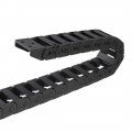 Uxcell Drag Chain Cable Carrier Open Type With End Connectors 10x20mm 1 Meter Plastic For Electrical Cnc Router Machines Black