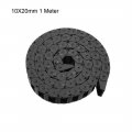 Uxcell Drag Chain Cable Carrier Open Type With End Connectors 10x20mm 1 Meter Plastic For Electrical Cnc Router Machines Black