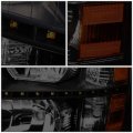 Auto Dynasty Led Drl Tinted Housing Amber Corner Headlight Lamps Tool Kit Compatible With Chevy Silverado 07-14